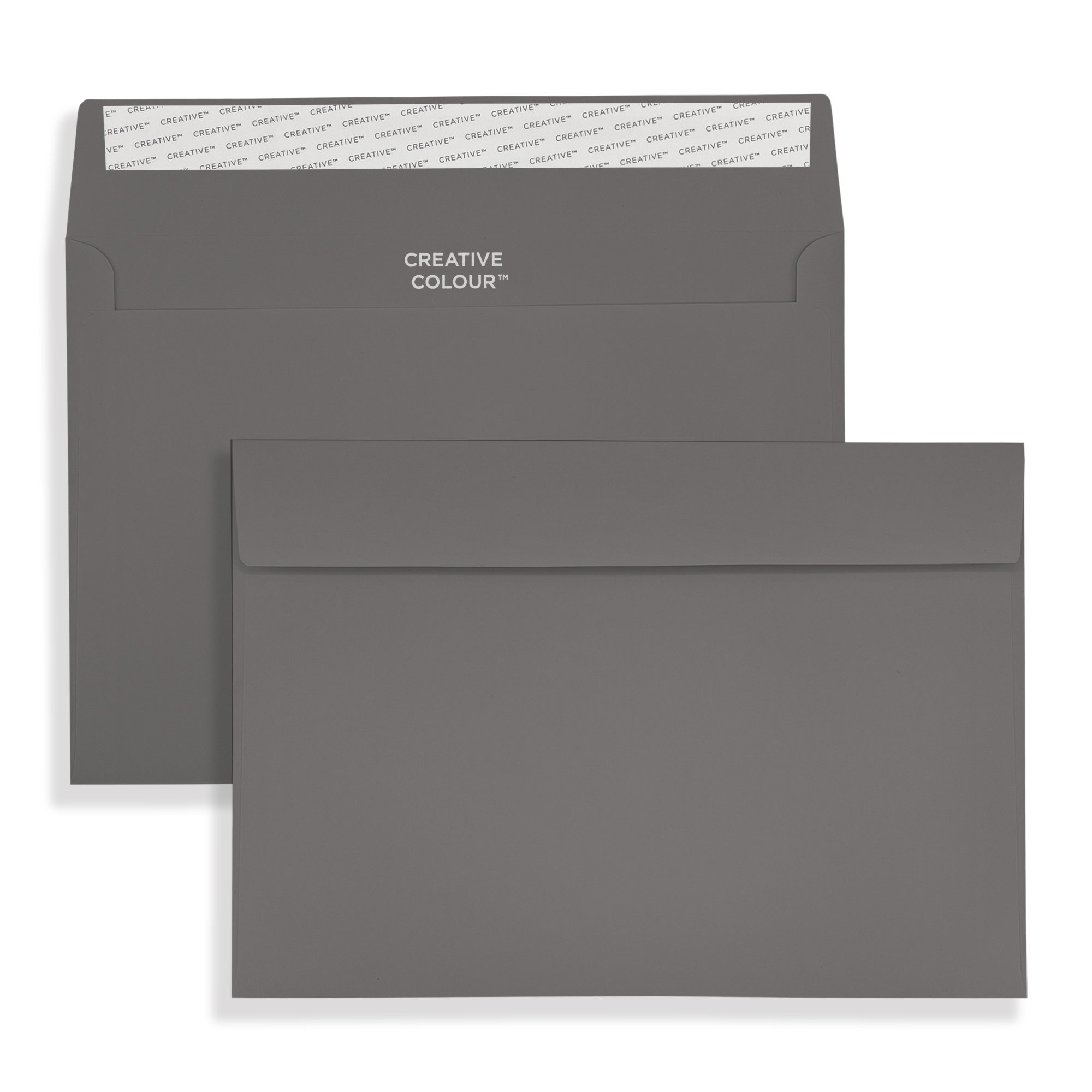 Graphite Grey Peel and Seal Wallet Envelopes 120gsm