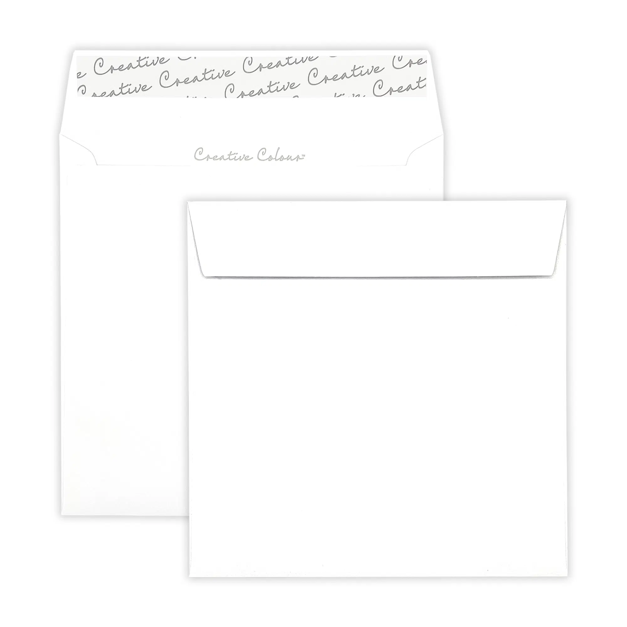 155mm Square Ultra White Wove Peel & Seal Wallet Envelopes (120gsm) 1 Ice White Square Peel and Seal Wallet Envelopes 120gsm