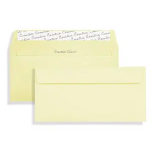 DL+ Lemon Yellow Peel & Seal Wallet Envelopes