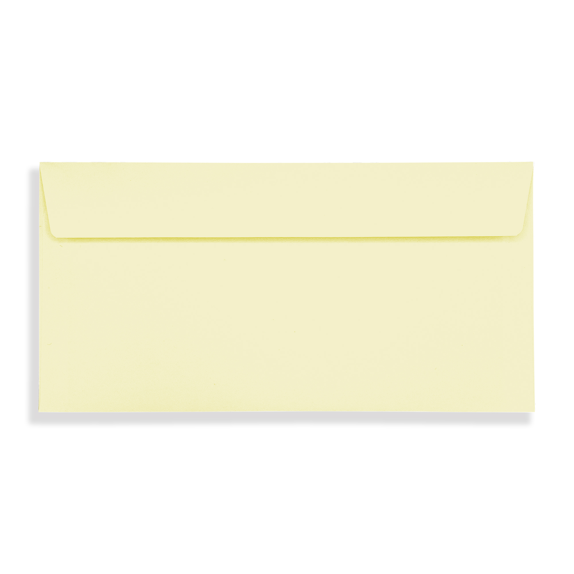 Lemon Yellow DL Peel and Seal Wallet Envelopes 120gsm Flap Closed