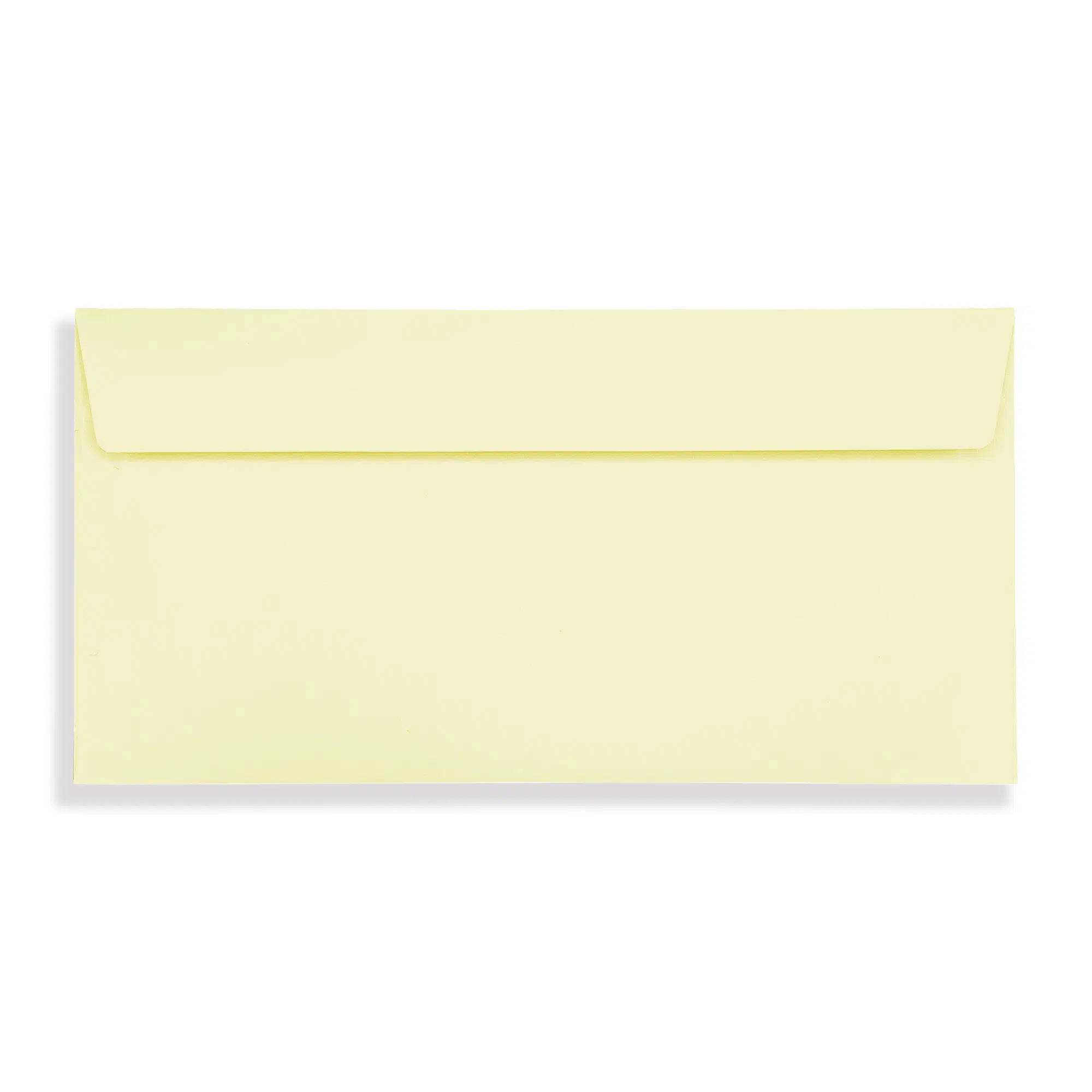 DL+ Lemon Yellow Peel & Seal Wallet Envelopes (120gsm) 3 Lemon Yellow DL Peel and Seal Wallet Envelopes 120gsm Flap Closed