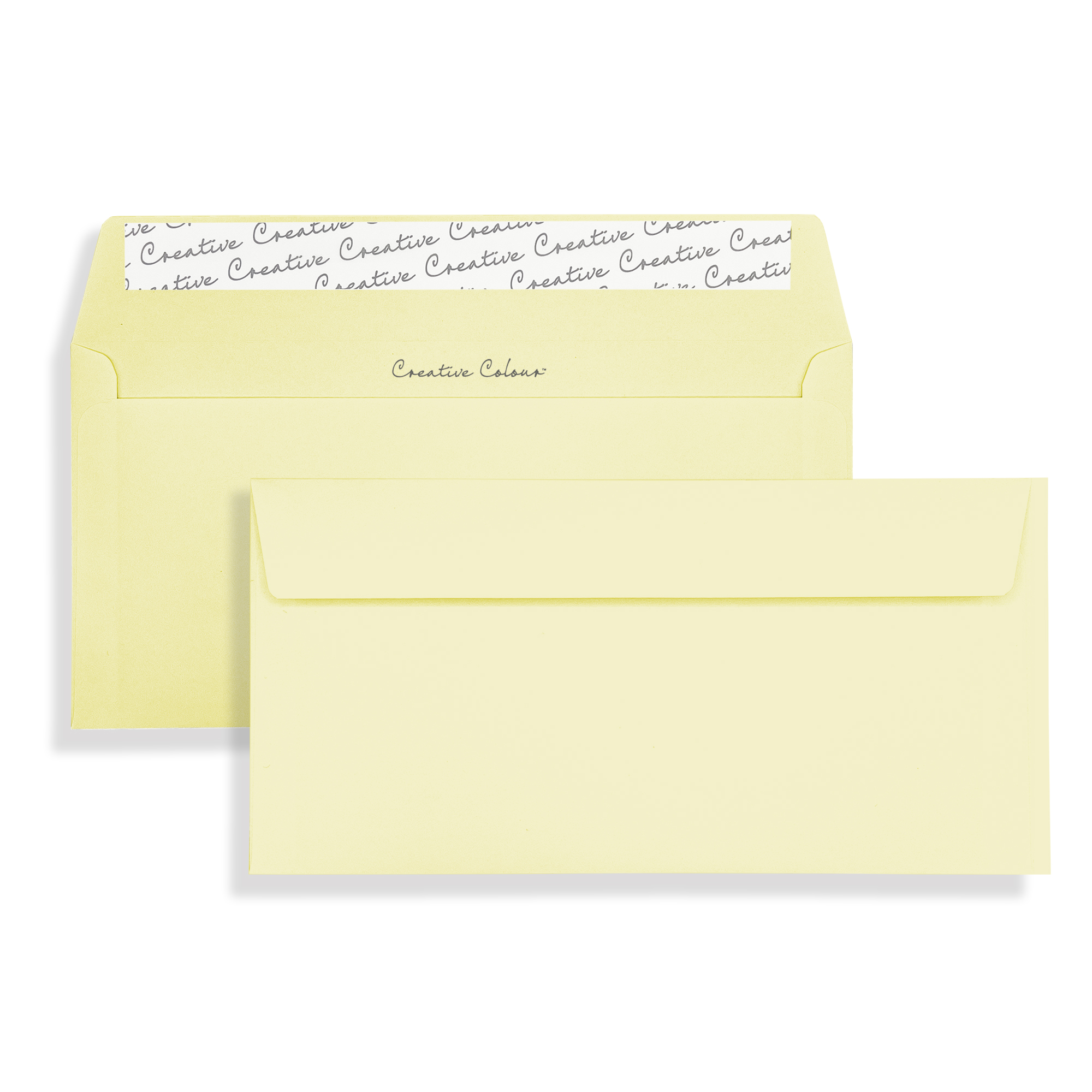Lemon Yellow DL Peel and Seal Wallet Envelopes 120gsm