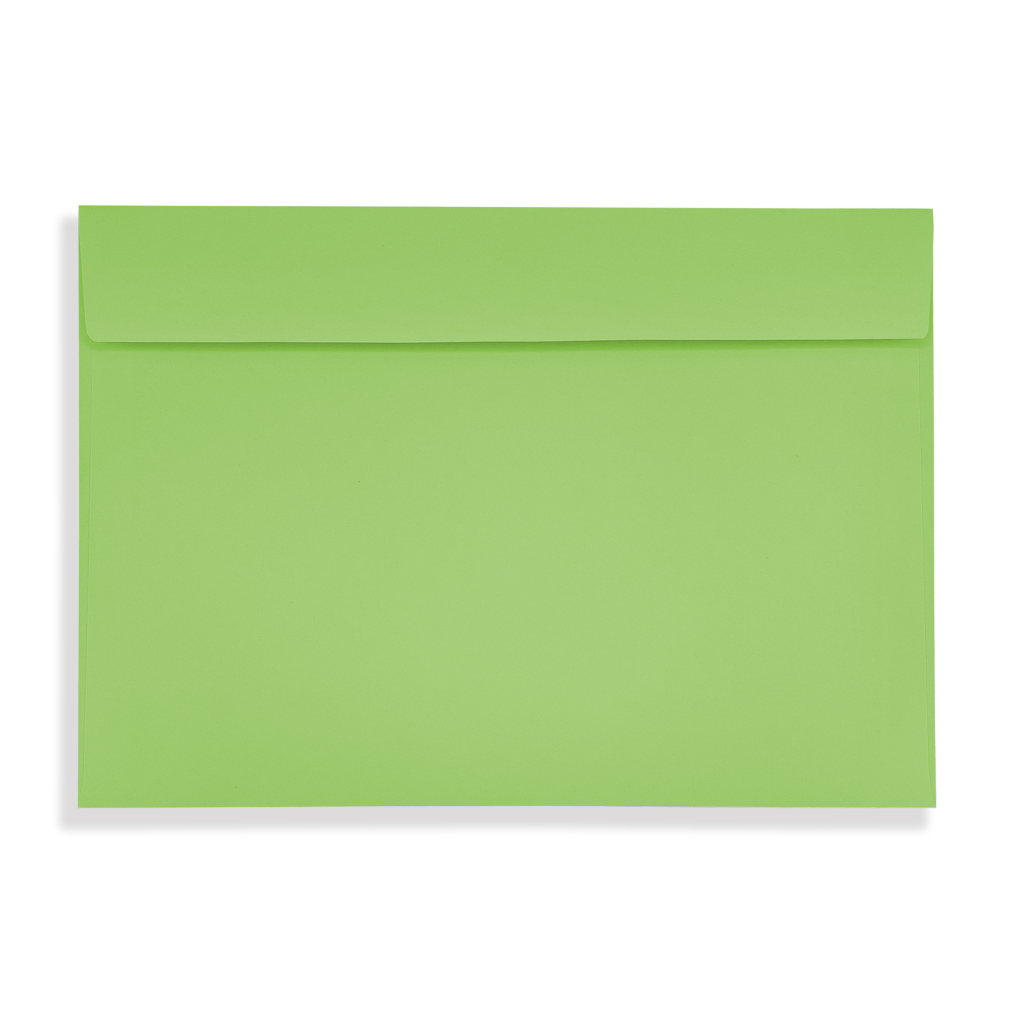 Lime Green Peel and Seal Wallet Envelopes 120gsm Flap Closed