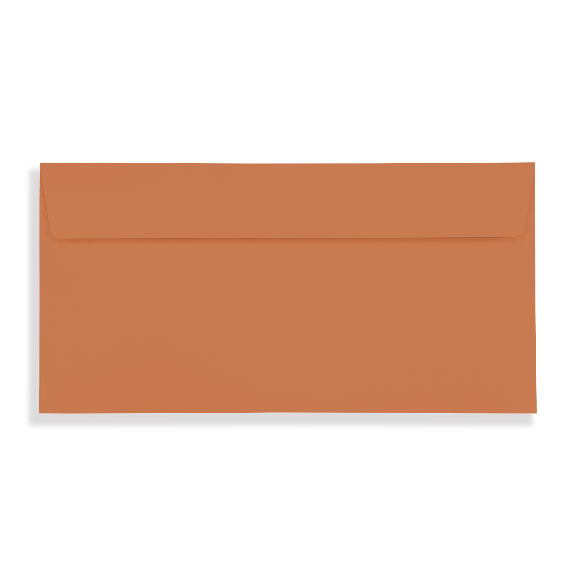 Marmalade Orange DL Peel and Seal Wallet Envelopes 120gsm Flap Closed