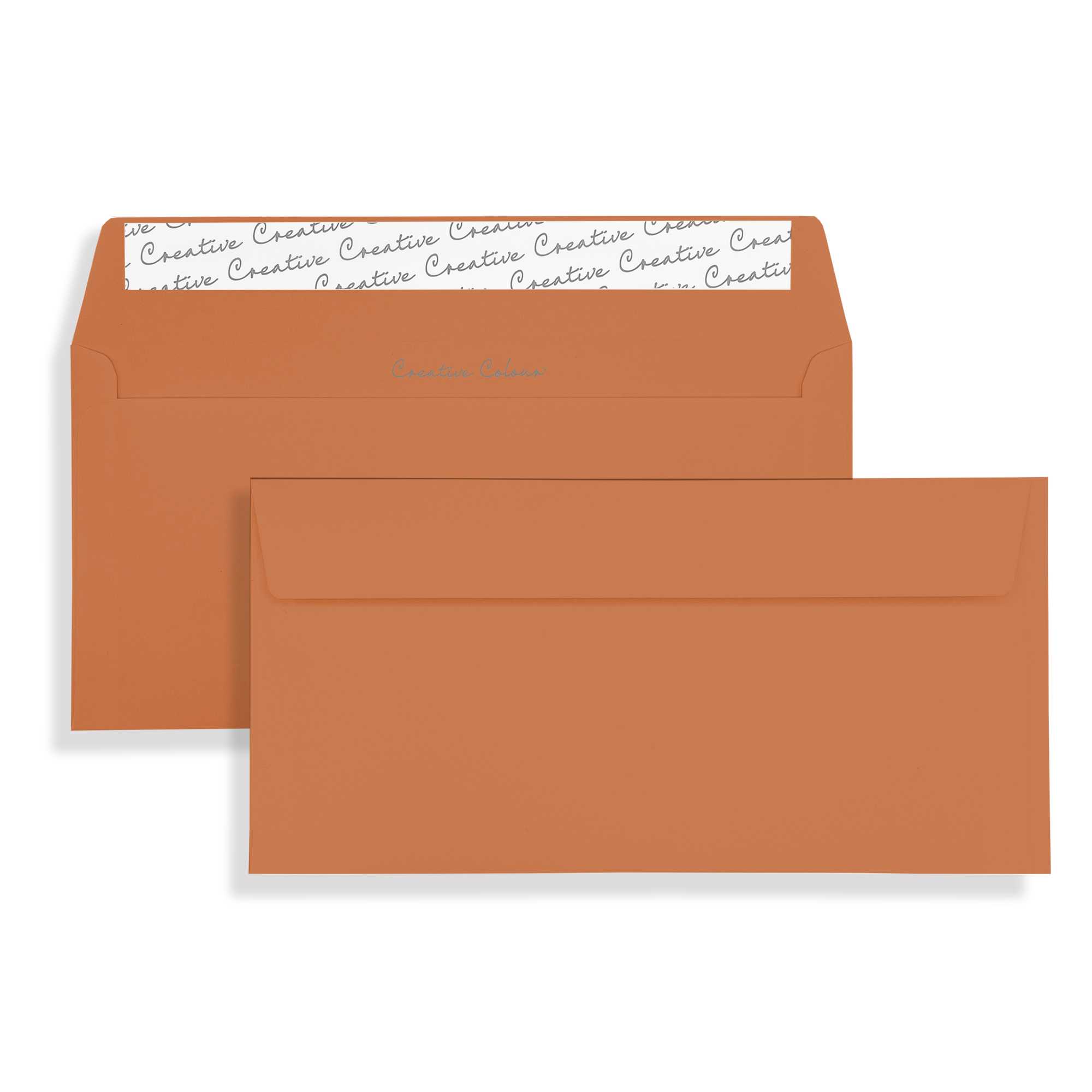 Marmalade Orange DL Peel and Seal Wallet Envelopes 120gsm