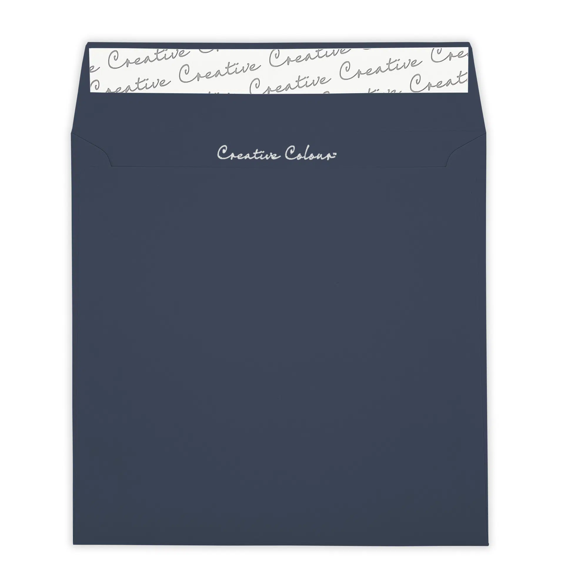 220mm Square Oxford Blue Peel & Seal Wallet Envelopes (120gsm) 2 Oxford Blue Square Peel and Seal Wallet Envelopes 120gsm Flap Open