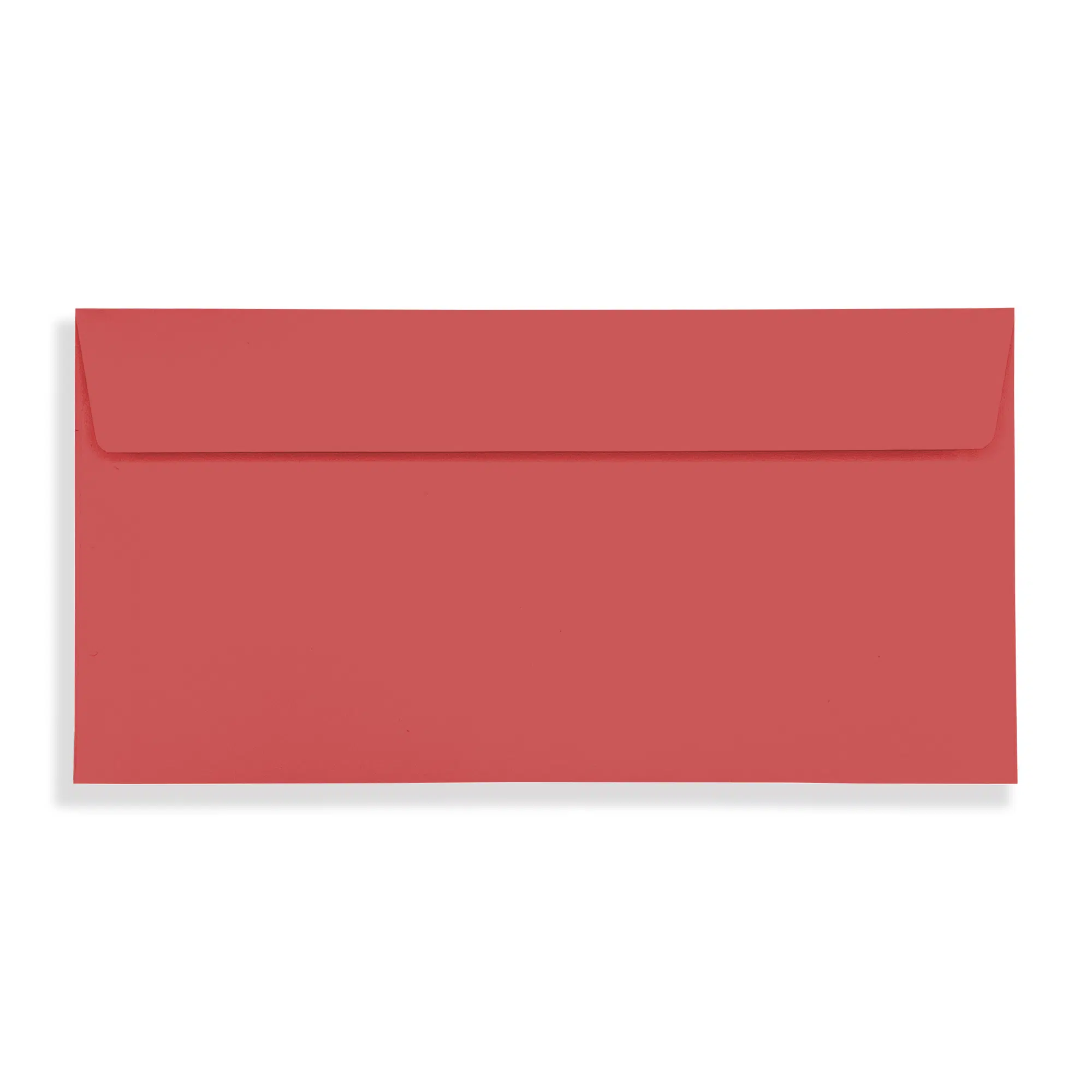 DL+ Pillar Box Red Peel & Seal Wallet Envelopes (120gsm) 3 Pillar Box Red DL Peel and Seal Wallet Envelopes 120gsm Flap Closed