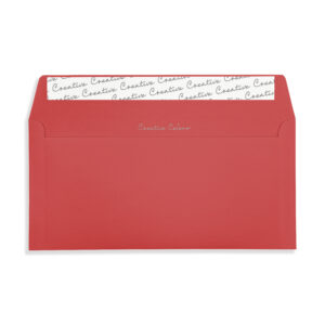 Pillar Box Red DL Peel and Seal Wallet Envelopes 120gsm Flap Open 1