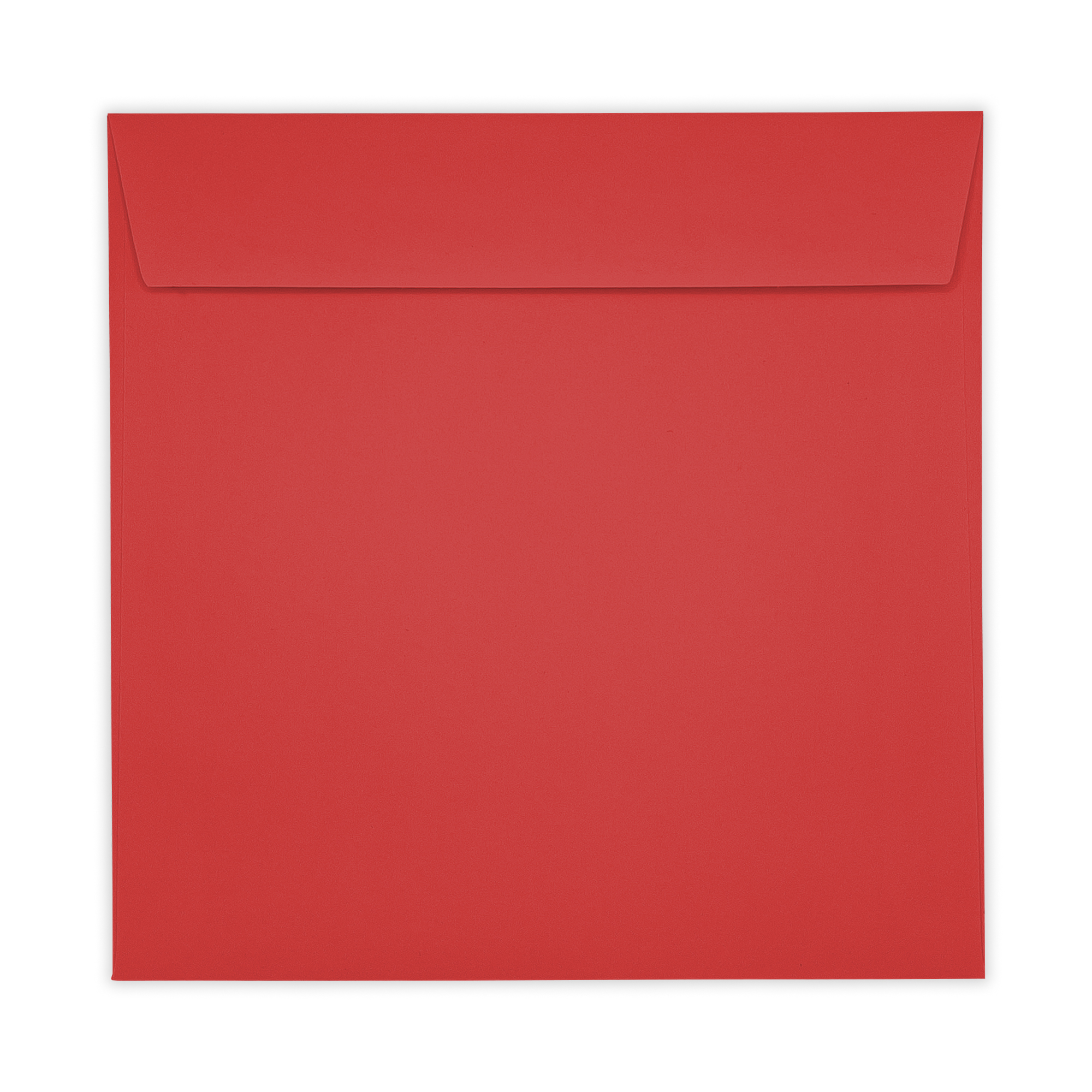 Pillar Box Red Square Peel and Seal Wallet Envelopes 120gsm Flap Closed