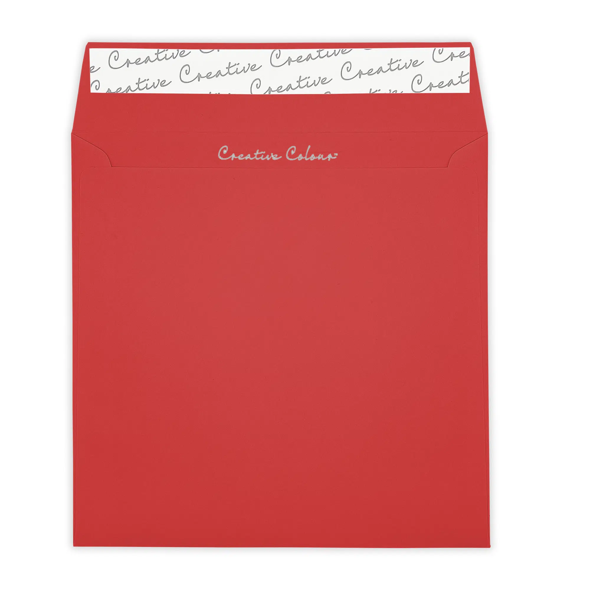 160mm Square Pillar Box Red Peel & Seal Wallet Envelopes (120gsm) 2 Pillar Box Red Square Peel and Seal Wallet Envelopes 120gsm Flap Open