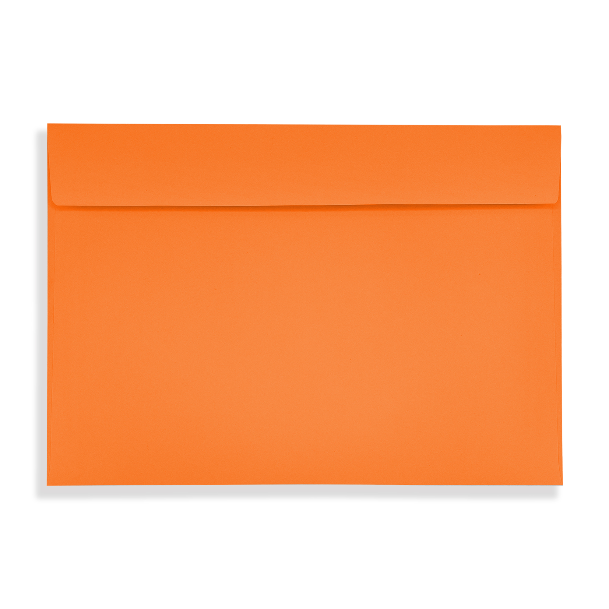 Pumpkin Orange Peel and Seal Wallet Envelopes 120gsm Flap Closed