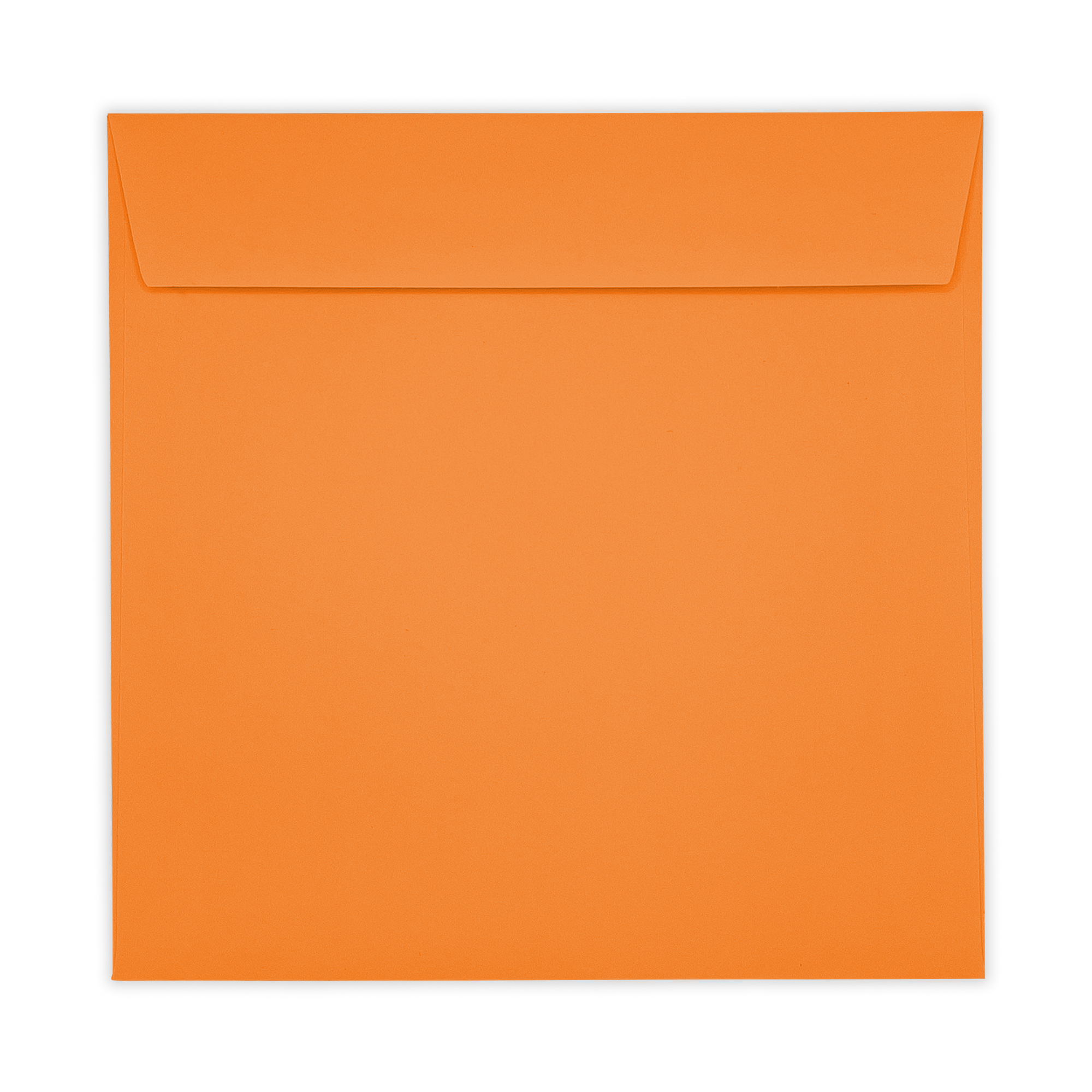 Pumpkin Orange Square Peel and Seal Wallet Envelopes 120gsm Flap Closed