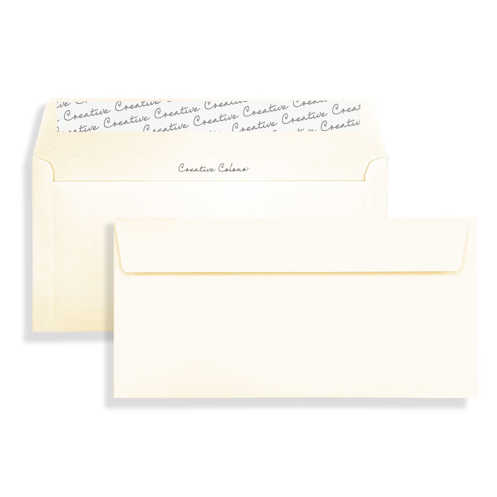 Soft Ivory DL Peel and Seal Wallet Envelopes 120gsm