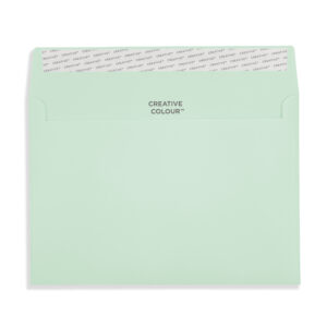 Spearmint Green Peel and Seal Wallet Envelopes 120gsm Flap Open