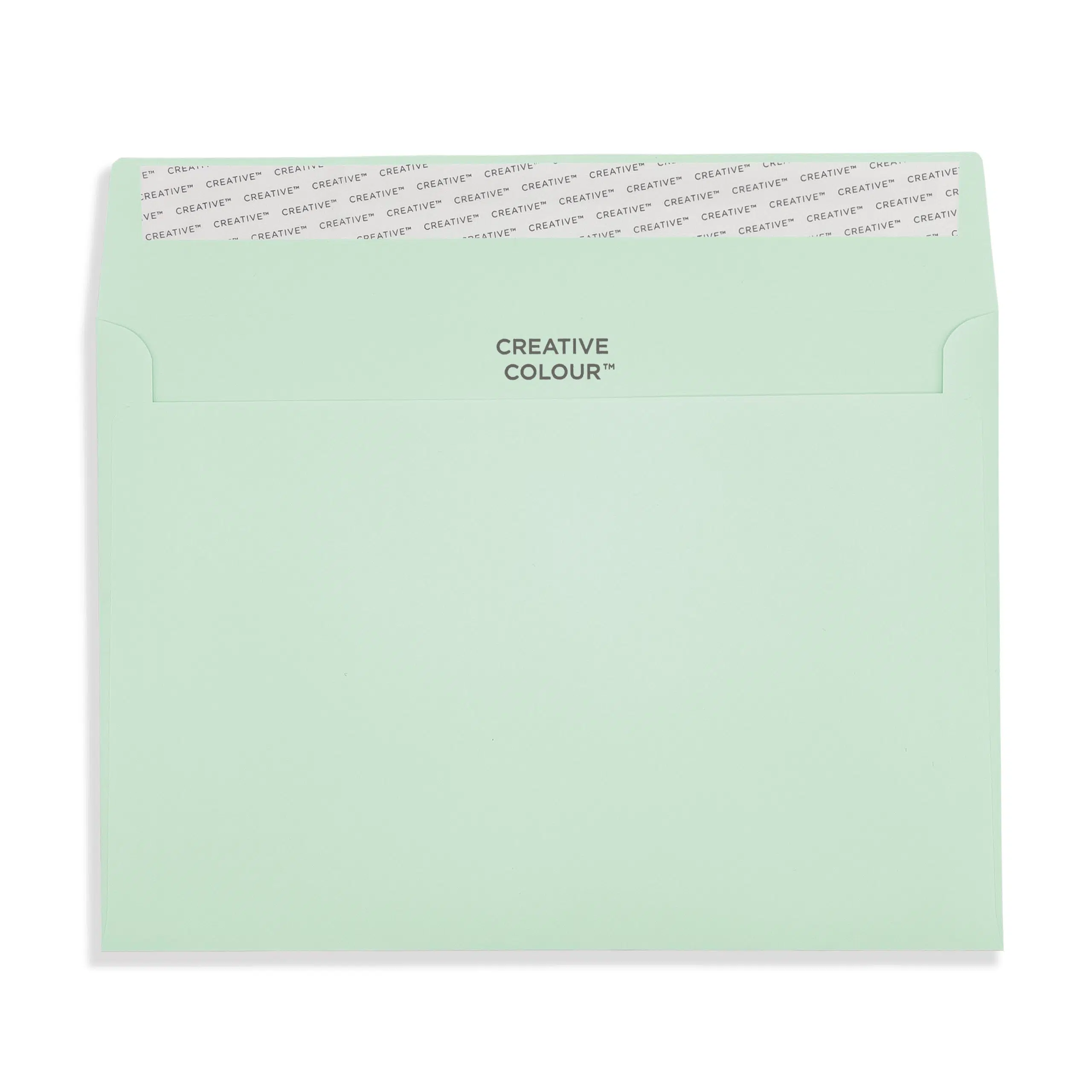 C5 Spearmint Green Peel & Seal Wallet Envelopes (120gsm) 2 Spearmint Green Peel and Seal Wallet Envelopes 120gsm Flap Open