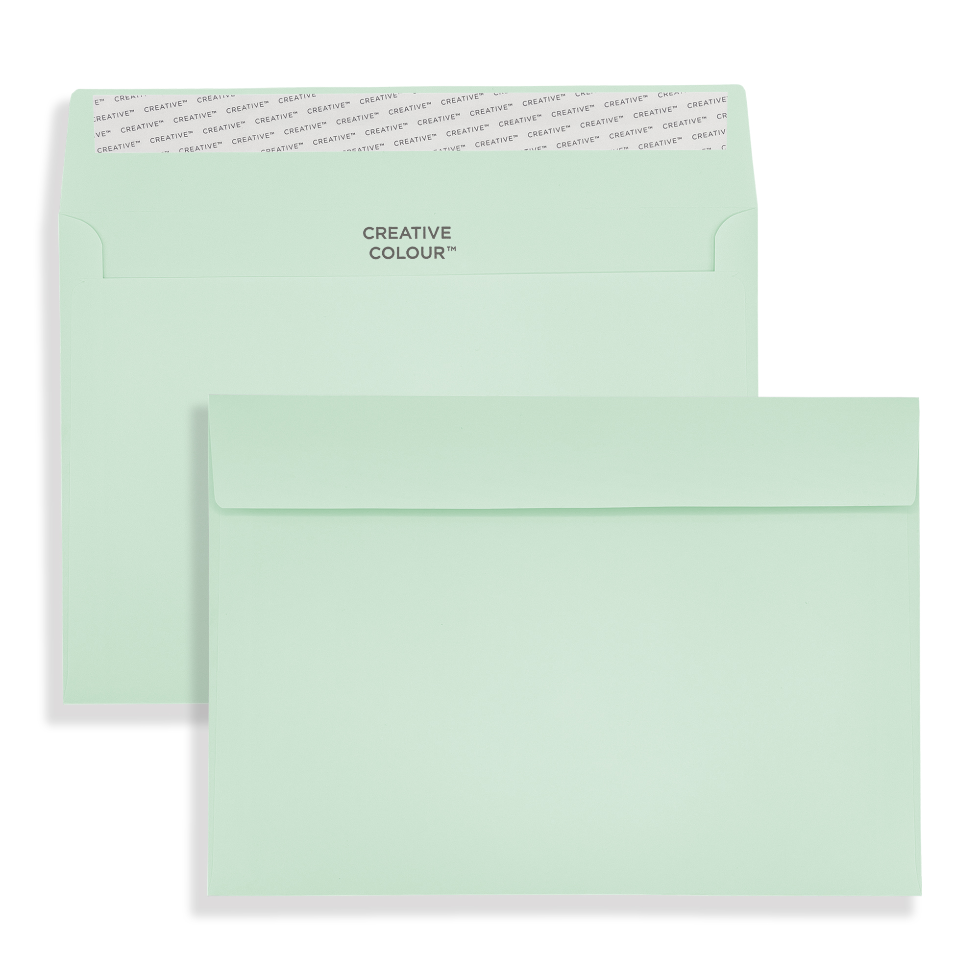 Spearmint Green Peel and Seal Wallet Envelopes 120gsm