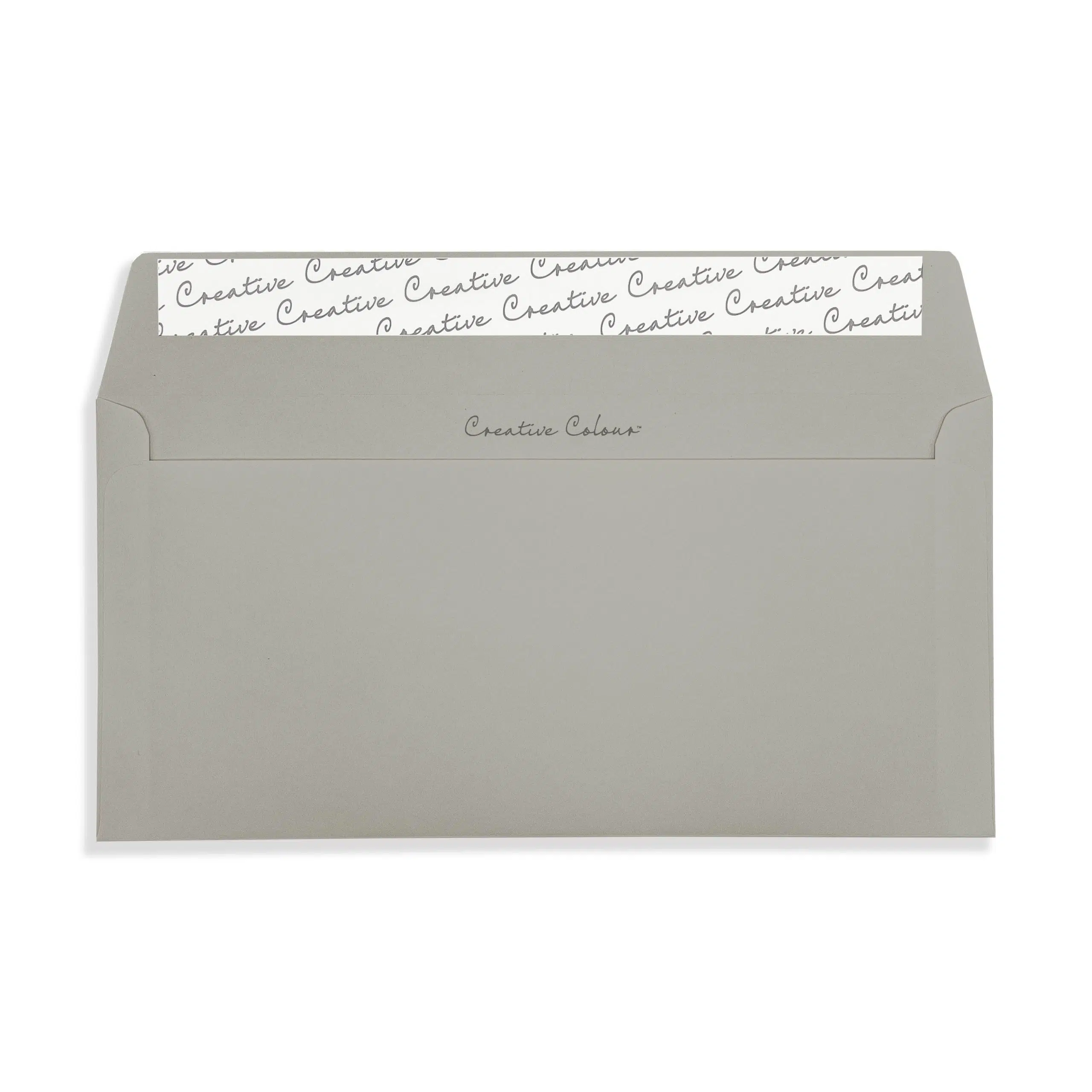 DL+ Storm Grey Peel & Seal Wallet Envelopes (120gsm) 2 Storm Grey DL Peel and Seal Wallet Envelopes 120gsm Flap Open