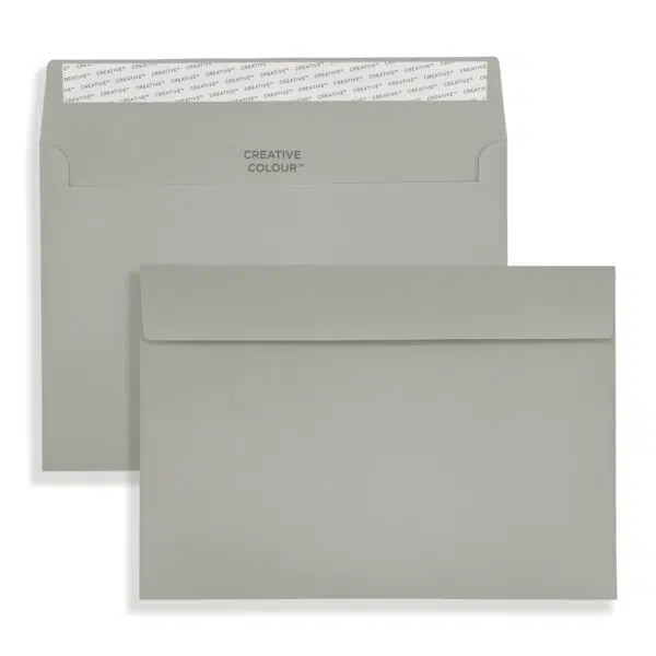 Storm Grey Peel and Seal Wallet Envelopes 120gsm C5 Storm Grey Peel & Seal Wallet Envelopes