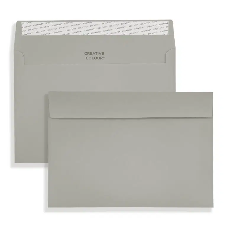 C5 Storm Grey Peel & Seal Wallet Envelopes