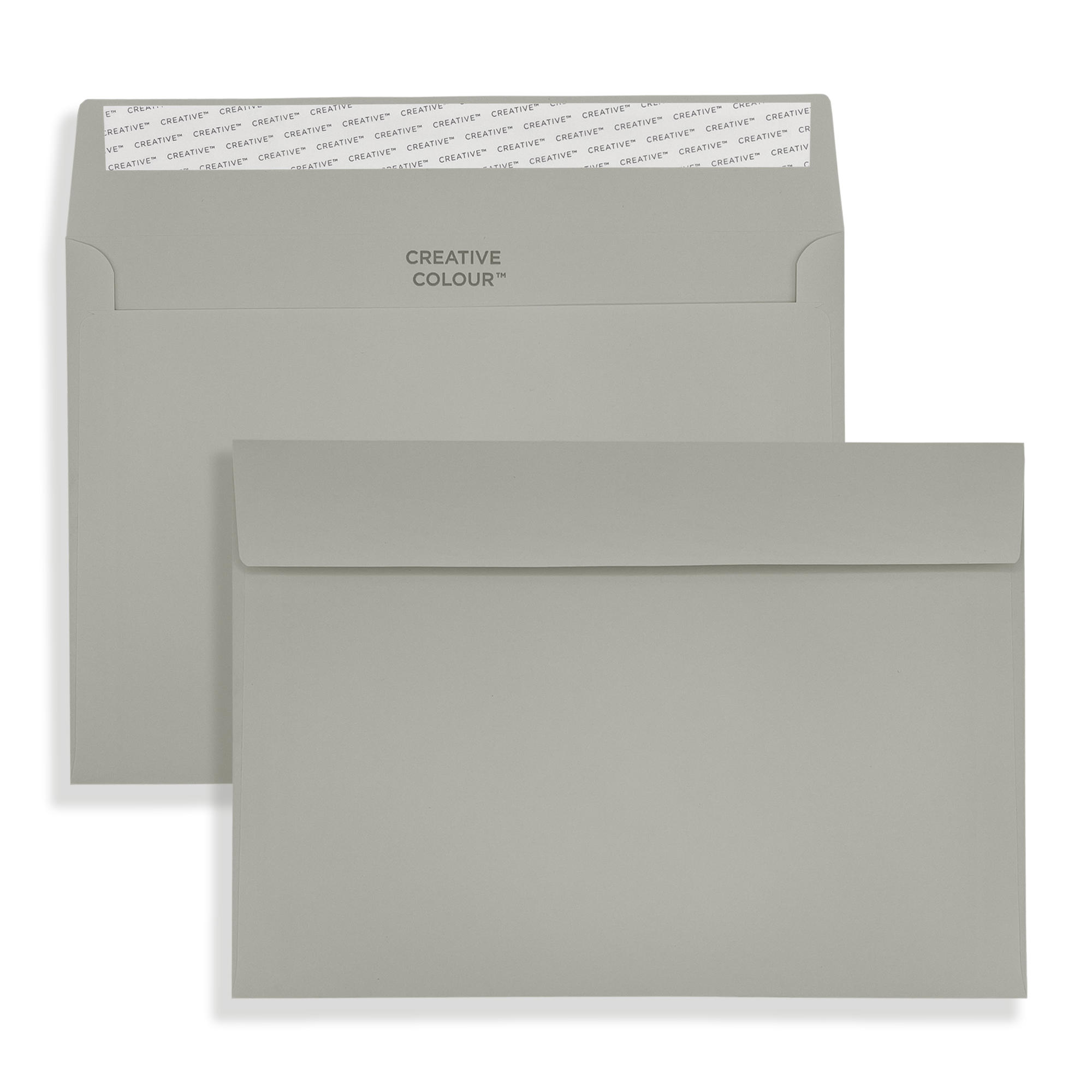 Storm Grey Peel and Seal Wallet Envelopes 120gsm