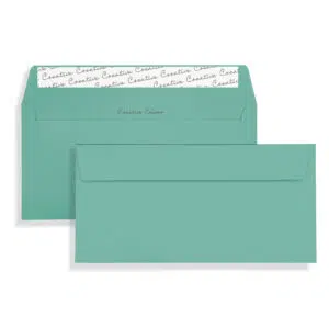 DL+ Teal Peel & Seal Wallet Envelopes (120gsm) 4 DL+ Teal Peel & Seal Wallet Envelopes