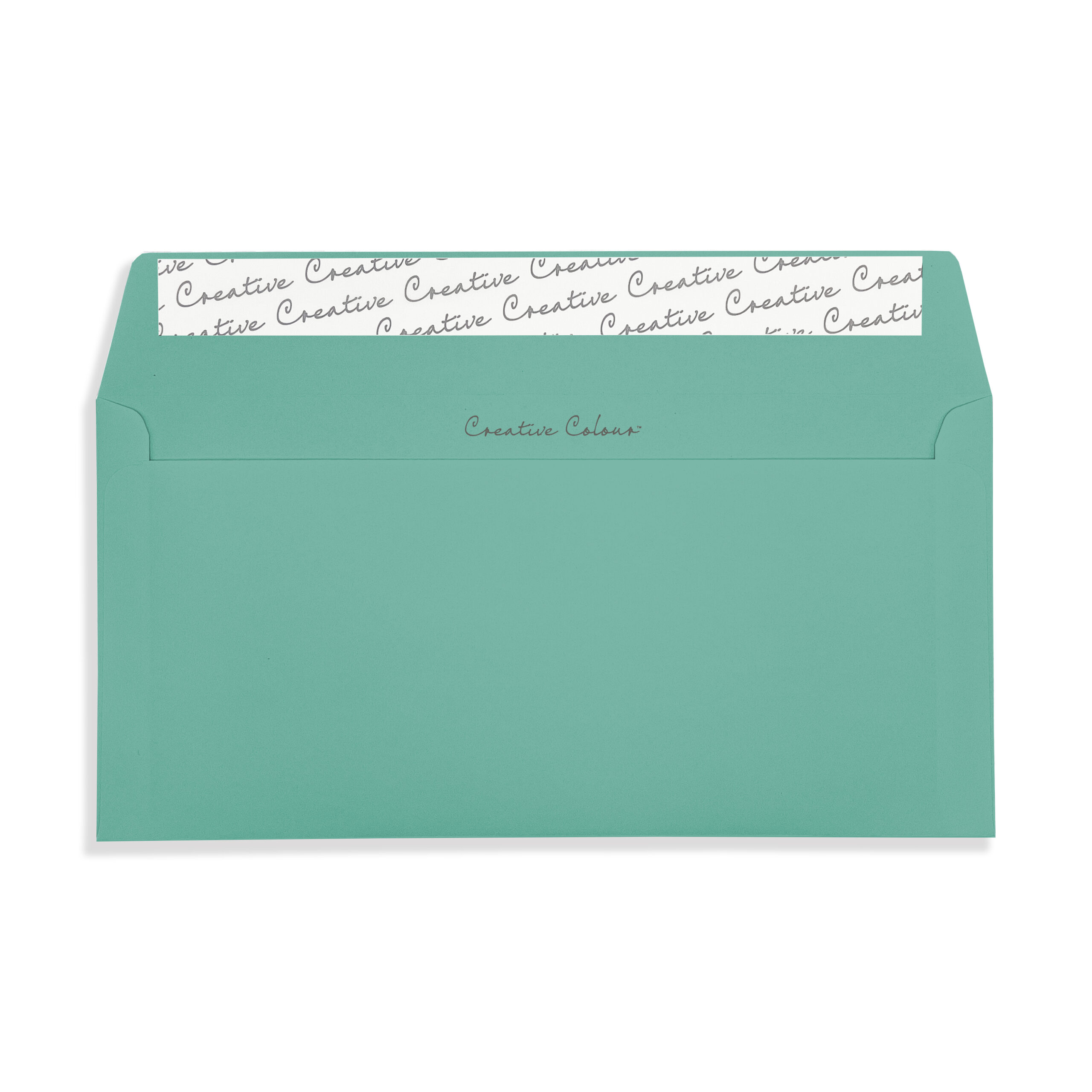 Teal DL Peel and Seal Wallet Envelopes 120gsm Flap Open