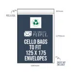 Ultimate Cello Bag Finder 11 Compostable - Cello Bags to Fit 125x175 Envelopes (Peel & Seal)