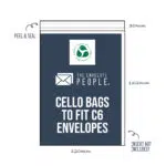 Ultimate Cello Bag Finder 8 Compostable - Cello Bags to Fit C6 Envelopes (Peel & Seal)