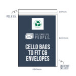 Ultimate Cello Bag Finder 8 Compostable - Cello Bags to Fit C6 Envelopes (Peel & Seal)