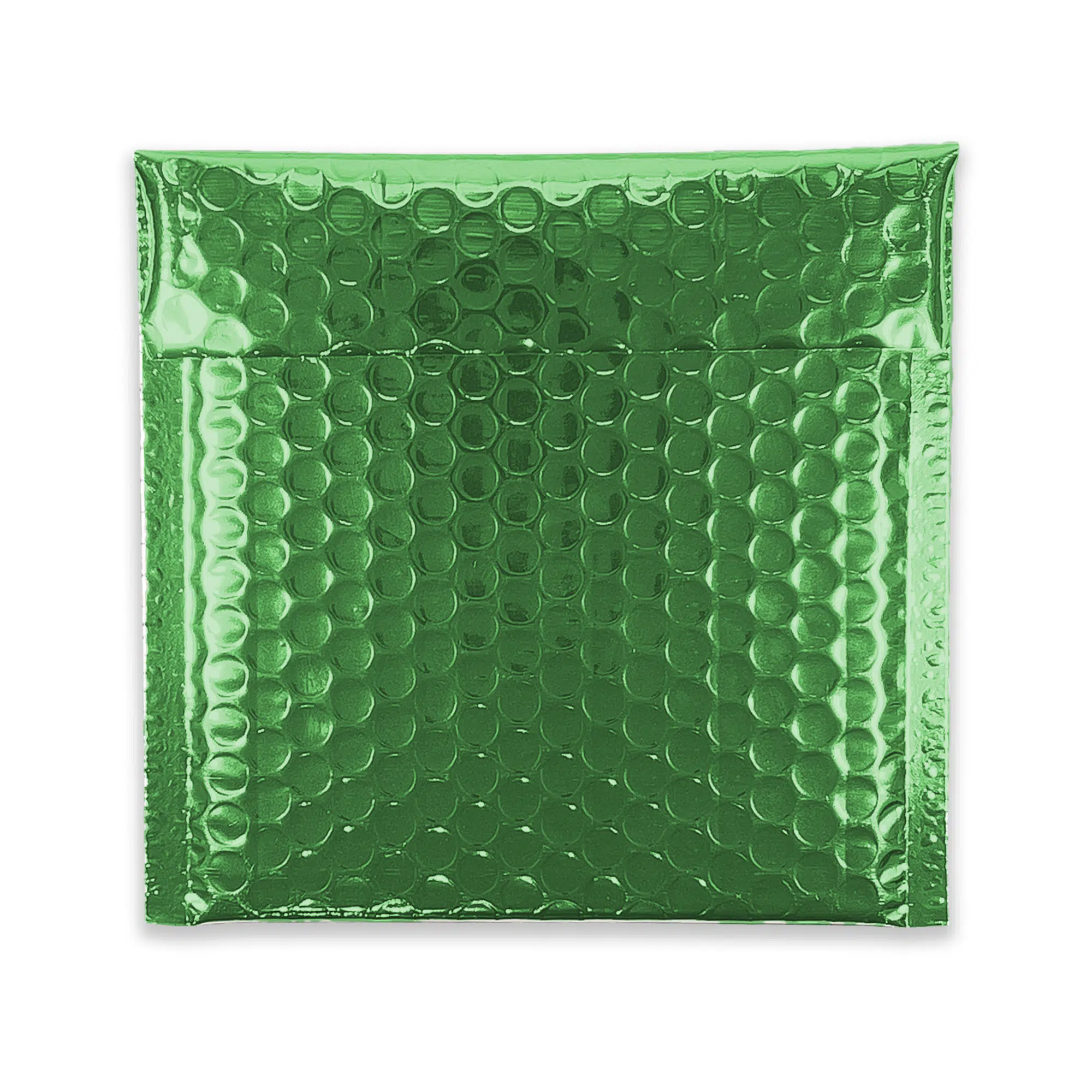 165mm x 165mm Metallic Gloss Padded Envelopes CD - Emerald Green 2 emerald-green-bubble-padded-envelopes-165×165-flap-closed