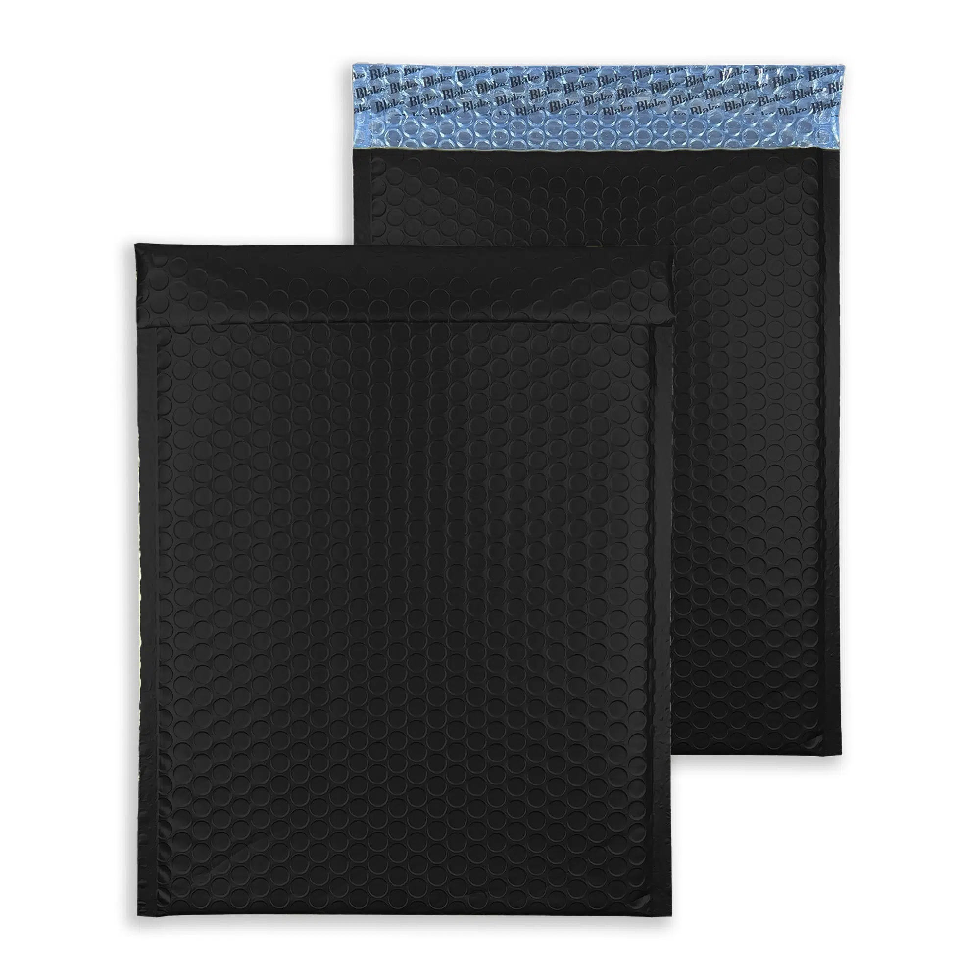 250mm x 180mm Metallic Matt Padded Envelopes C5 Plus - Jet Black 1 jet-black-bubble-padded-envelopes-matt-rectangle-together