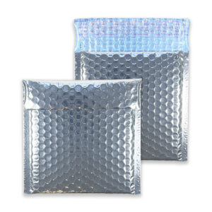 metallic silver bubble padded envelopes 165x165 together