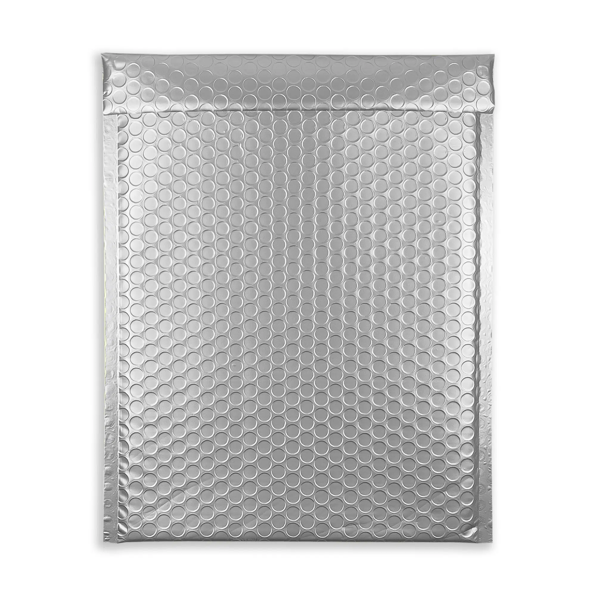 250mm x 180mm Metallic Matt Padded Envelopes C5 Plus - Metallic Silver 2 metallic-silver-bubble-padded-envelopes-matt-rectangle-flap-closed