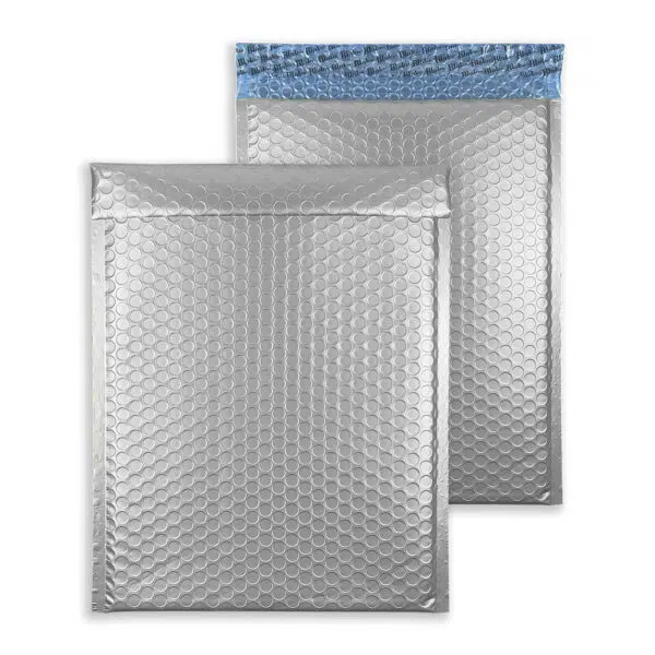 metallic-silver-bubble-padded-envelopes-matt-rectangle-together 450mm x 324mm Metallic Matt Padded Envelopes C3 - Metallic Silver