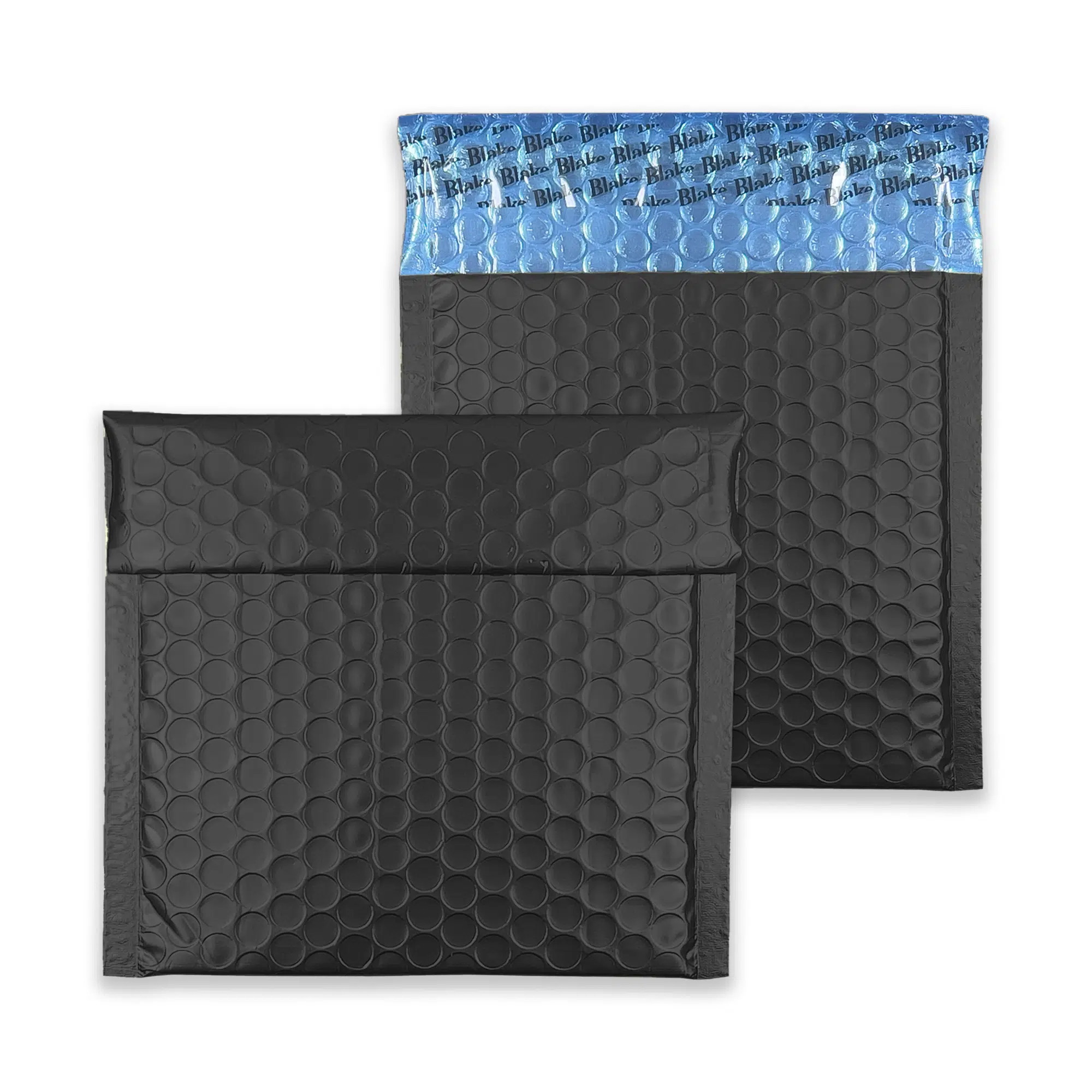 165mm x 165mm Metallic Matt Padded Envelopes CD - Jet Black 1 oil-black-bubble-padded-envelopes-matt-165×165-together