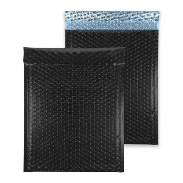 oil-black-bubble-padded-envelopes-rectangle-together 450mm x 324mm Metallic Gloss Padded Envelopes C3 - Oil Black