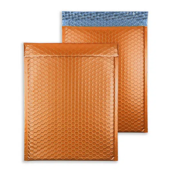 pumpkin-orange-bubble-padded-envelopes-matt-rectangle-together 250mm x 180mm Metallic Matt Padded Envelopes C5 Plus - Pumpkin Orange