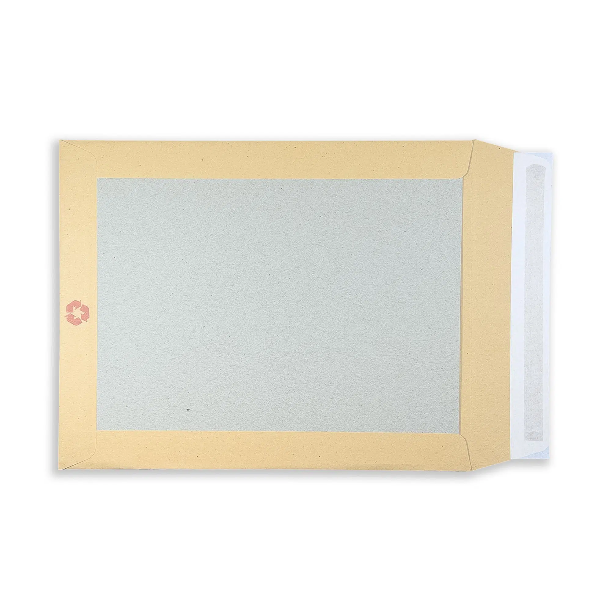238mm x 162mm (C5+) Manilla Board Back Envelopes - PDNB 4 rectangle-manilla-please-do-not-bend-board-back-envelopes-back-flap-open