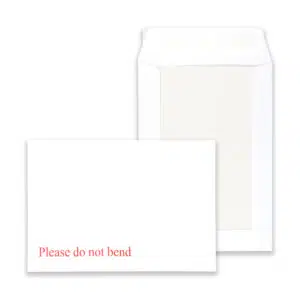 241mm x 178mm White Board Back Envelopes - PDNB