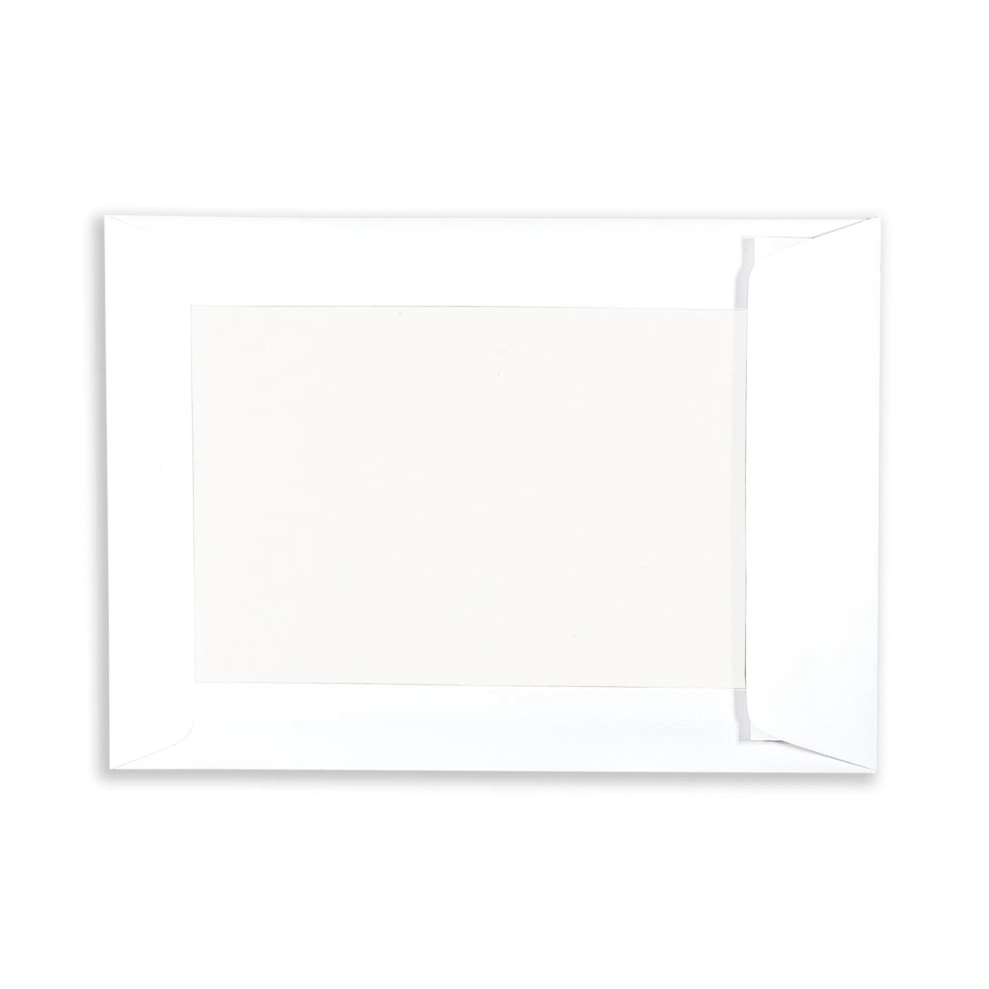 229mm x 162mm (C5) White Window Board Back Envelopes 2 rectangle-white-window-board-back-flap-closed-envelopes
