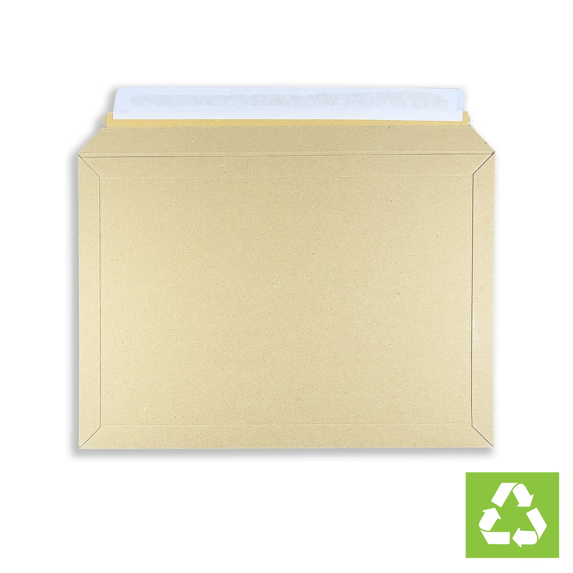 278mm x 400mm Recycled Manilla Solid Board Mailers 1 solid-board-mailers-front