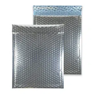250mm x 180mm Metallic Gloss Padded Envelopes C5 Plus - Sterling Silver 12 250mm x 180mm Metallic Gloss Padded Envelopes C5 Plus - Sterling Silver