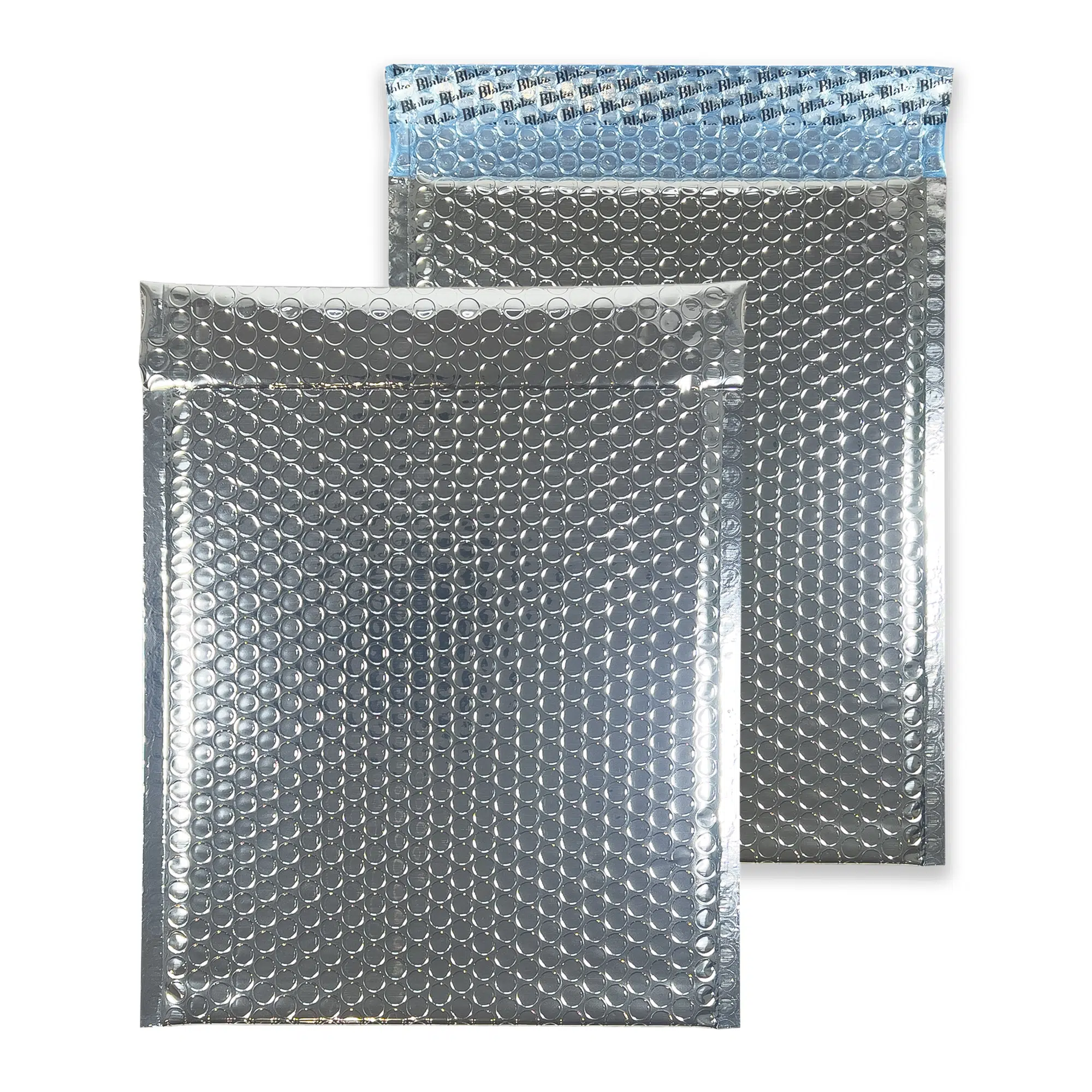 250mm x 180mm Metallic Gloss Padded Envelopes C5 Plus - Sterling Silver 1 sterling-silver-bubble-padded-envelopes-rectangle-together