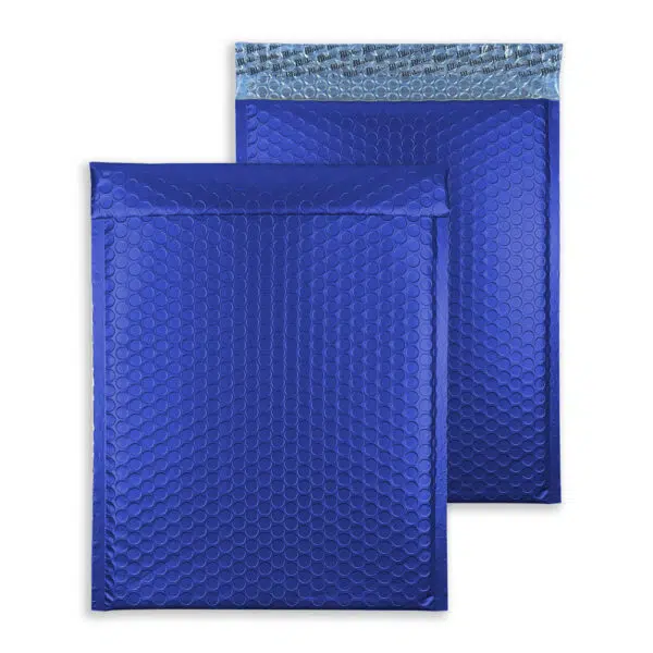 victory-blue-bubble-padded-envelopes-matt-rectangle-together 250mm x 180mm Metallic Matt Padded Envelopes C5 Plus - Victory Blue