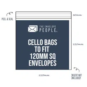 Cello Bags to Fit 120mm SQ Envelopes (Peel & Seal) 1 Cello Bags to Fit 120mm SQ Envelopes