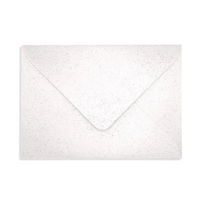 C6 Pearlescent Sparkle Dove White Envelopes