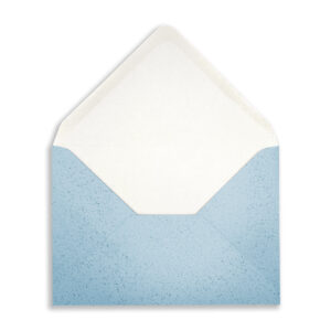 fresh blue glitter c6 envelopes open flap