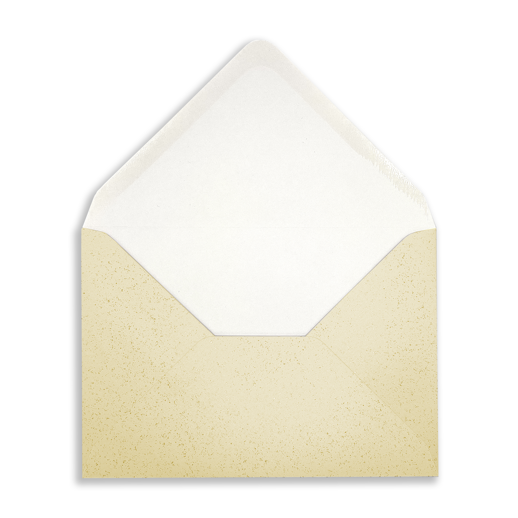 fresh-cream-glitter-c6-envelopes-open-flap