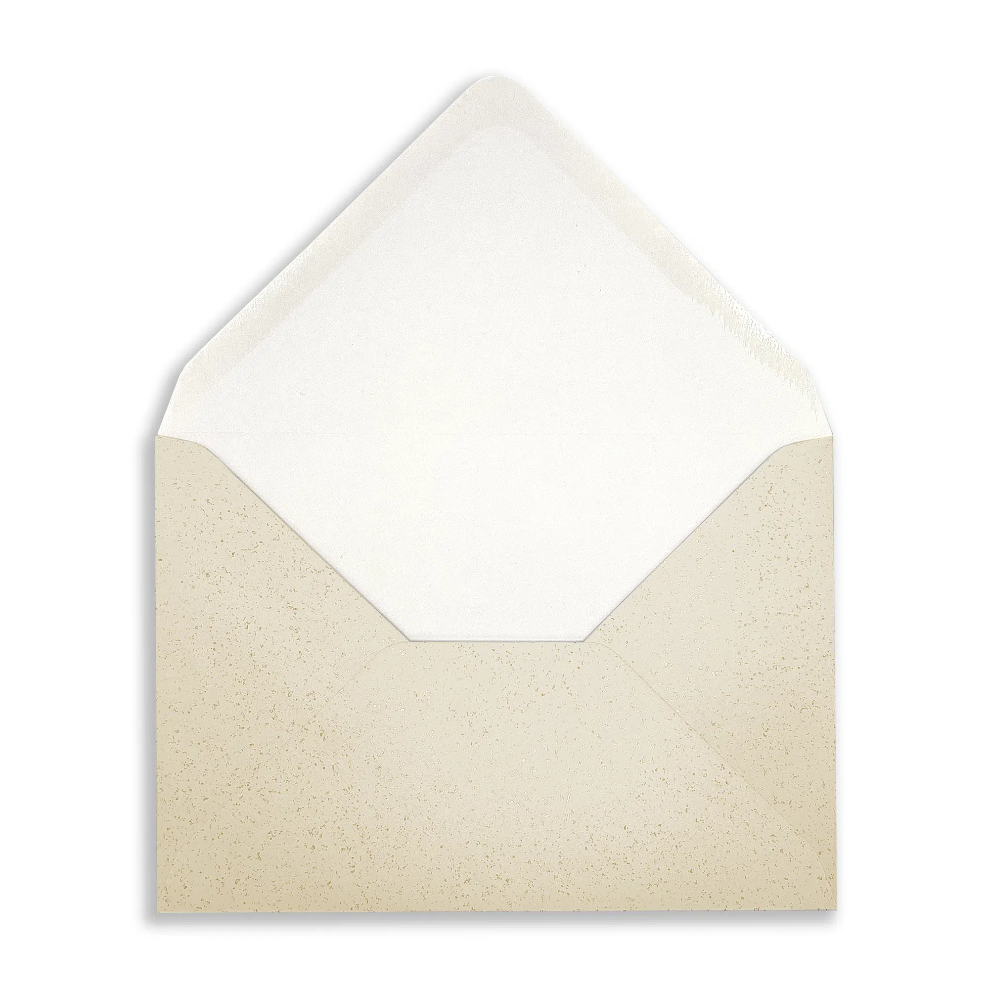 C6 Pearlescent Sparkle Fresh White Envelopes (100gsm) 2 fresh-white-glitter-c6-envelopes-open-flap