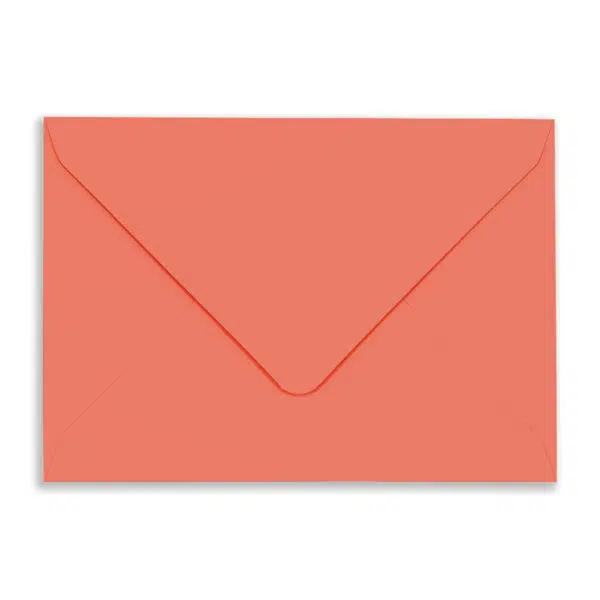 Rec-Coral-Neon_Envelope_Flap C6 Neon Coral Envelopes